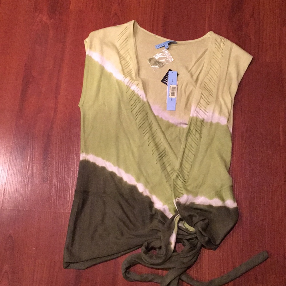 Olive Green Wrap Top